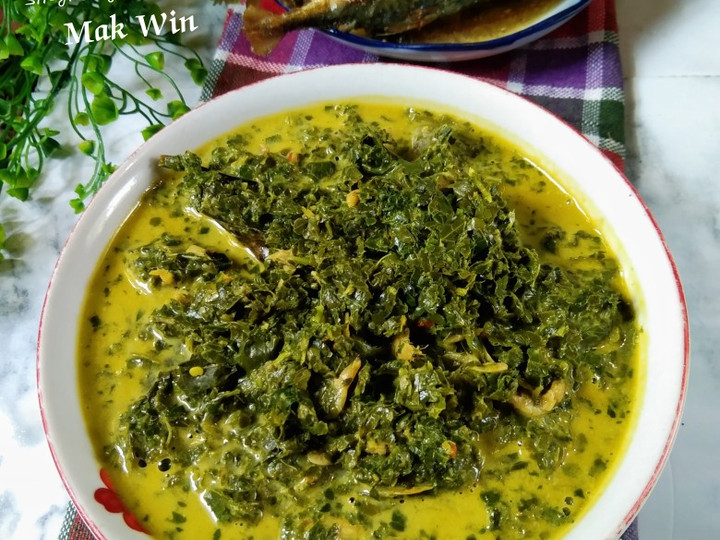 Cara Gampang Membuat Gulai daun singkong tumbuk, Lezat Sekali