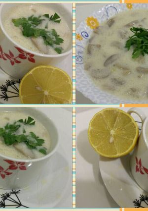 صورة لوصفة شوربة الفطر