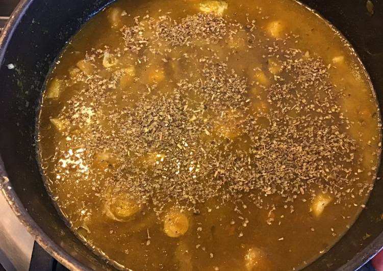 Recette De Soupe d endives aubergine et navets à l origan