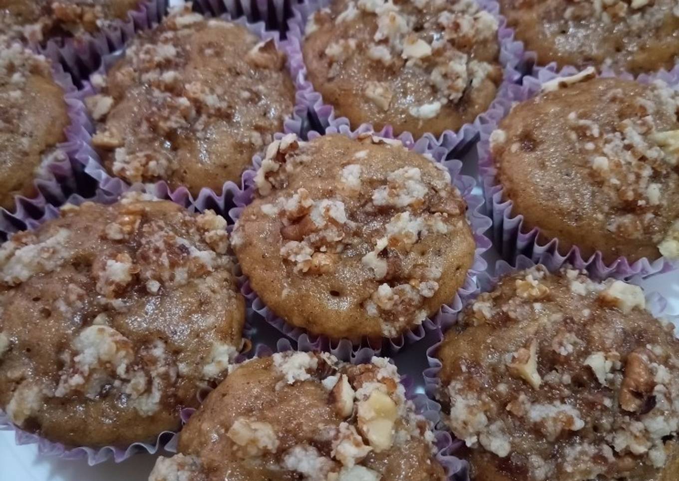 Banana crunch muffins