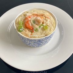 A picture of Steamed Eggs with Seasoning.