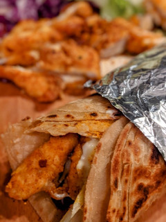 A picture of Shawarma wrap.