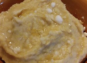 Una foto de Postre de garbanzos al brandy