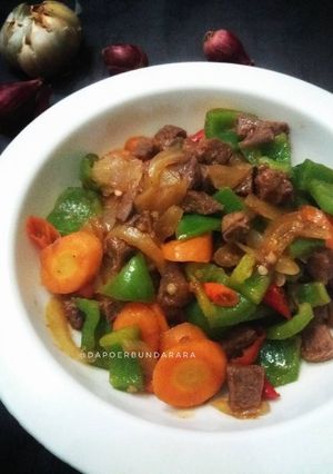 Foto resep Tumis Daging Saus Barbeque With Paprika