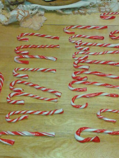 A picture of Homemade candy canes!.