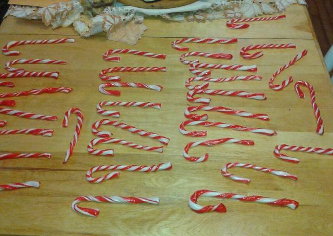 Homemade Candy Canes! Recipe By Janeb1969 - Cookpad