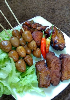 Foto resep Baceman (telur puyuh,ayam,tahu)