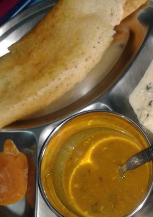 A picture of Masala dosa.