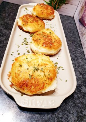 Une photo de Galettes de pommes de terre au Babybel ou fromage au choix