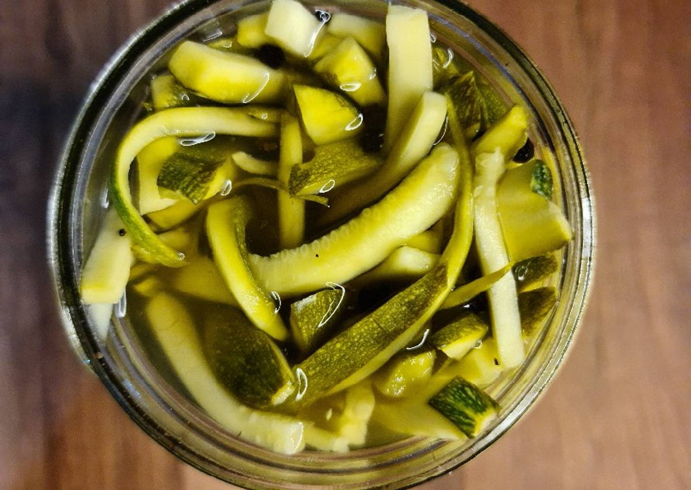 Pickled baby marrow