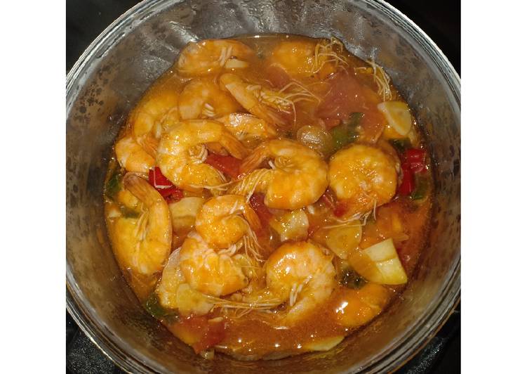 Langkah Mudah untuk Menyiapkan Udang Asam Manis Pedas Anti Gagal