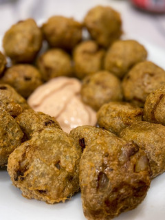 A picture of Yam balls 🤤.