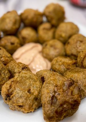 A picture of Yam balls 🤤.