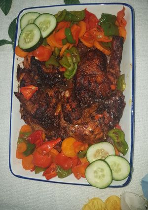 A picture of Sweet and sour Baked Chicken.