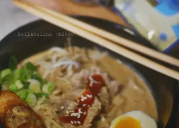 Resep Baru Ramen Milk Soup Mantul Banget