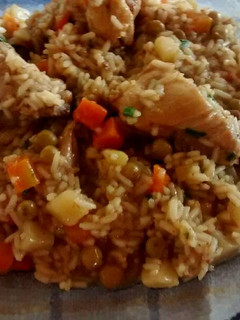 Una foto de Arroz con pollo