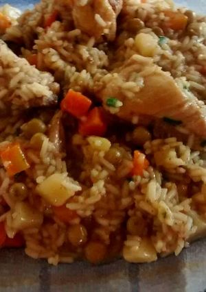 Una foto de Arroz con pollo