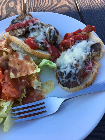 Easy Steps Make|Recipe} Open-face Provençal vegetable sandwich the So Delicious