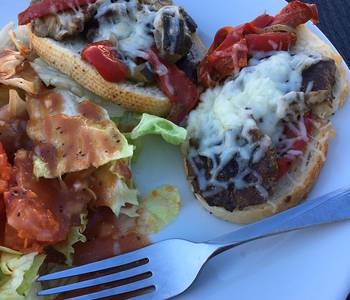 Ready to Serve Openface Provenal vegetable sandwich Yummy