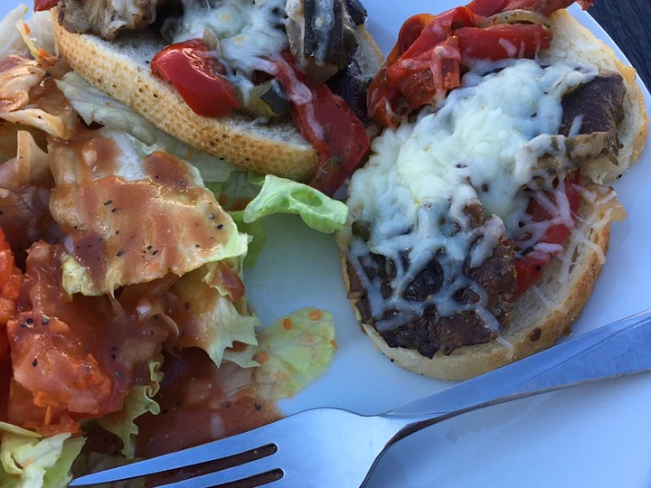 Easy Steps Make|Recipe} Open-face Provençal vegetable sandwich the So Delicious 