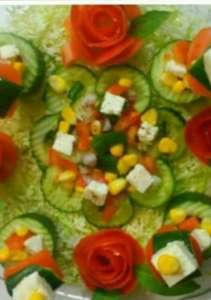 A picture of Paneer Corn Cucumber Salad.
