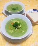 Sopa Crema con bimi y vegetales!