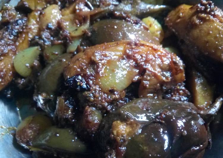 Recipe of Homemade Baby Brinjal and potatoes