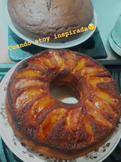 Una foto de TARTA DE MANZANA INVERTIDA🍎🍏