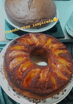 Una foto de TARTA DE MANZANA INVERTIDA🍎🍏