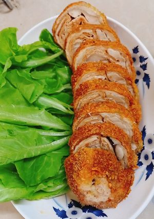 Hình của món Giò heo cuộn chiên giòn (món chay).
