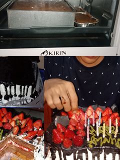 Foto resep Blackforest kue ulang tahun