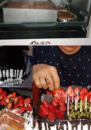 Foto resep Blackforest kue ulang tahun