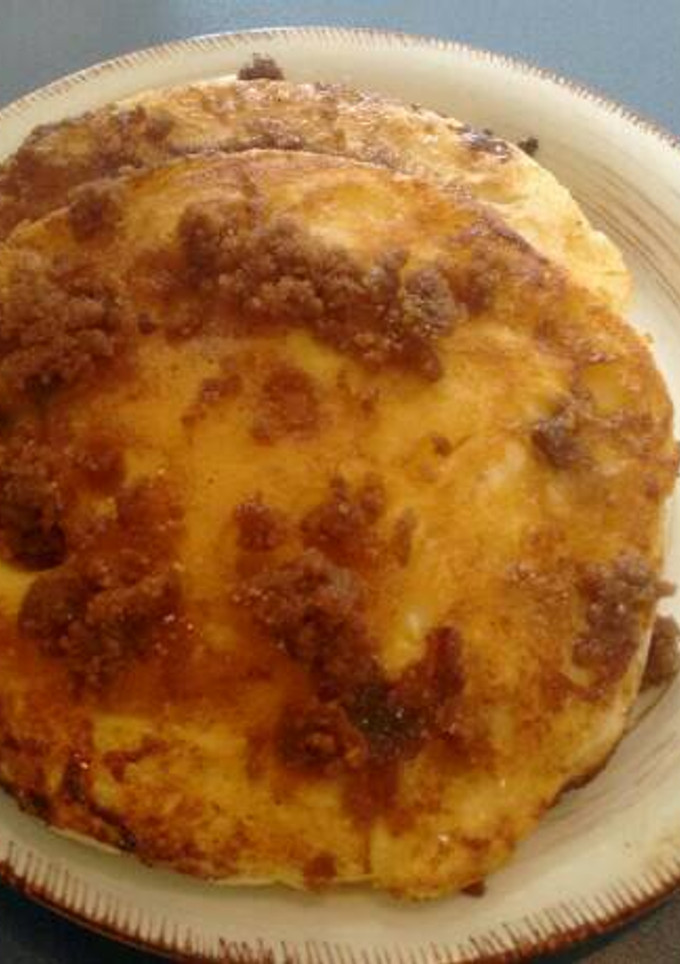 Una foto de Hot cakes, pancakes canelosos.ॐ