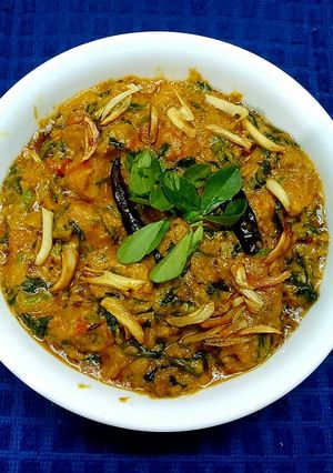 A picture of Lasooni Methi Chicken.