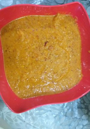 A picture of Prawns ghassi.