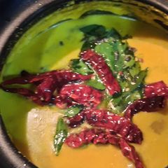 Raw mango,drumstick,coconut curry..mom’s recipe A picture of Raw mango,drumstick,coconut curry..mom’s recipe.