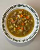Use-up Turkey Stock and Vegetable Soup with Indian Spices