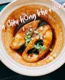 Cá điêu hồng kho riềng