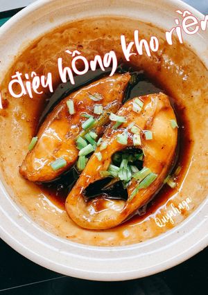 Hình của món Cá điêu hồng kho riềng.