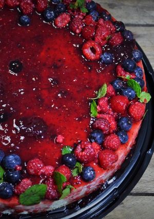 Una foto de Cheesecake de frutos rojos