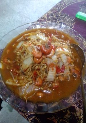 Foto resep Mie sayrud (sayur udang)