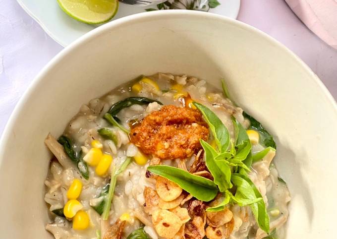 Resep Bubur Manado, bahan dasar oats dan barley flakes Anti Gagal