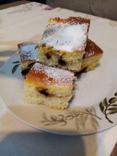 Túrós - szilvalekváros kocka recept fotója