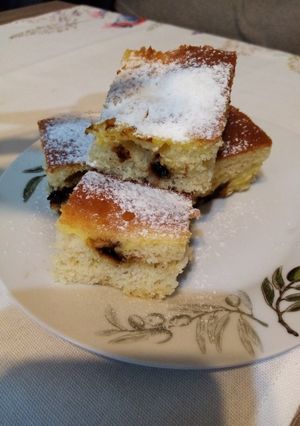 Túrós - szilvalekváros kocka recept fotója