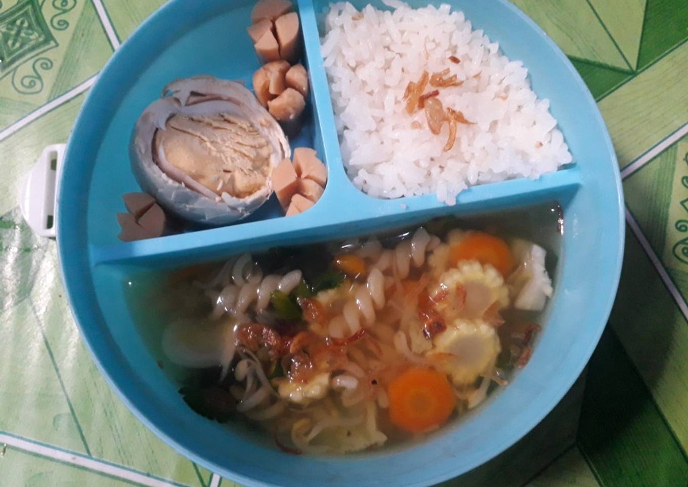 Sayur bening makaroni