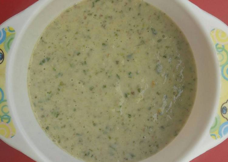 Bagaimana Membuat MPASI 8m+ : Oat "KaKeDa" (Kailan-Keju-Daging) 4* + Evoo, Bisa Manjain Lidah