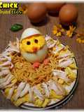 Chick Deviled Eggs ala Violet Azalea