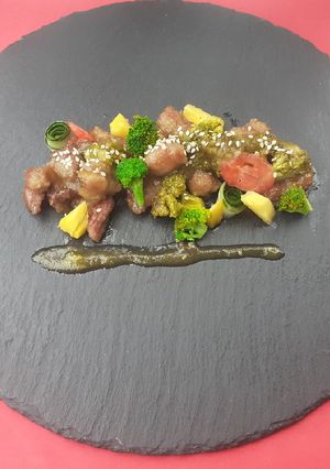 Una foto de Teriyaki de res