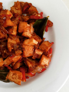 A picture of Tofu with Sweet Soy Sauce *Vegan.