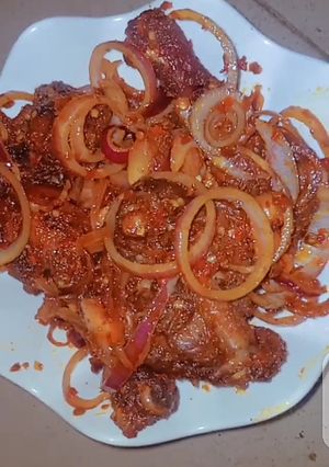 A picture of Peppered chicken.